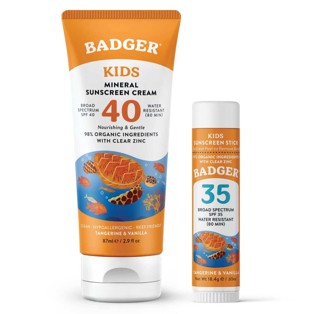Badger Sunscreen for nontoxic baby sunscreen